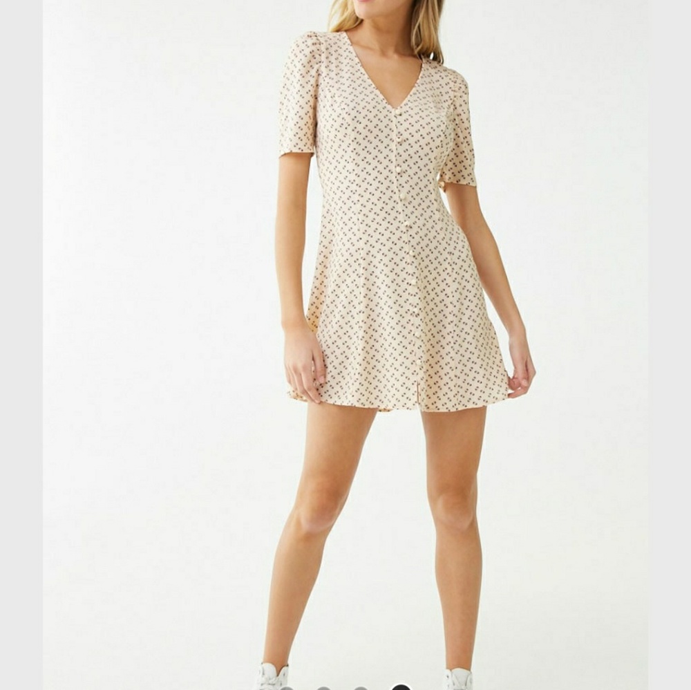 Brand new forever 21 abstract dot print mini dress
